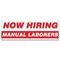 Signmission Now Hiring Manual Laborers Banner Apply Inside Accepting Application Single Sided B-72-30274 - alternate 1